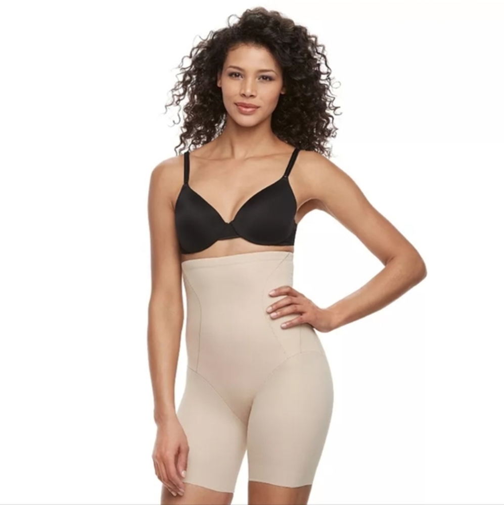 Naomi & Nicole Ultra-Firm Control Shapewear Women's Hi Waist Thigh Slimmer